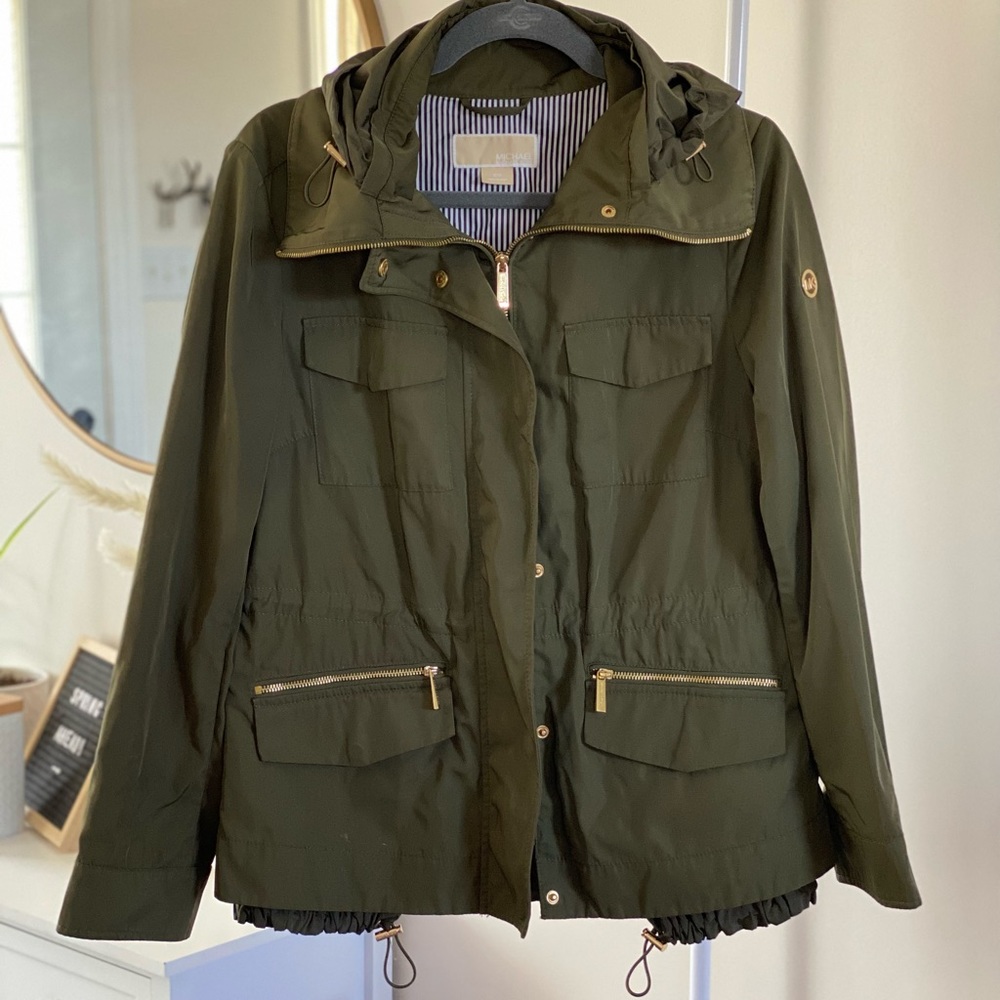 Michael Kors Utility Jacket with Gold Harware